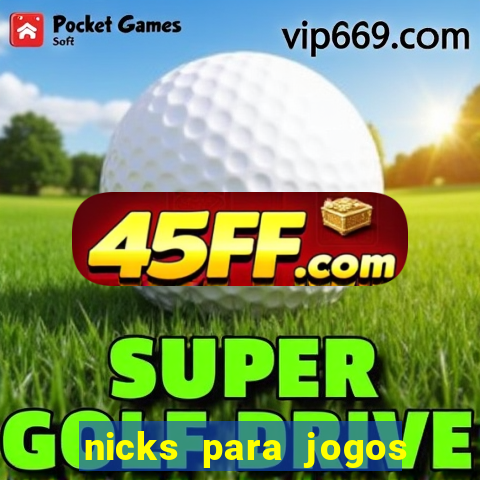nicks para jogos de tiro